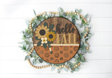 DIY Fall Florals Sunflower Door Hanger