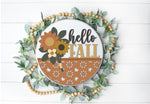 DIY Fall Florals Sunflower Door Hanger