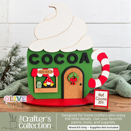 The Cocoa Cup Christmas Village Wood Kit