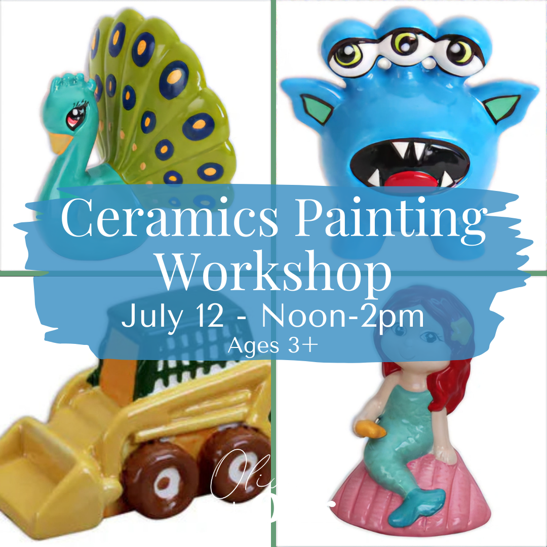 Ceramic Painting Workshop - July 12 @ 12pm