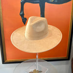 Best seller Fashion Classic Wide Brim Suede Premium  Hat : Hot Pink / ONE SIZE