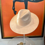 Best seller Fashion Classic Wide Brim Suede Premium  Hat : Hot Pink / ONE SIZE