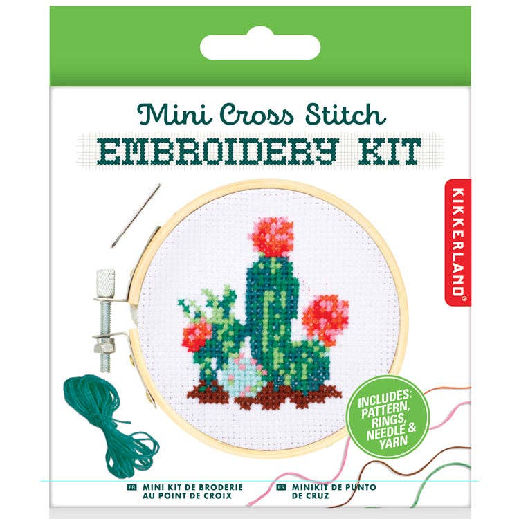 Mini Cross Stitch Kit - Cactus