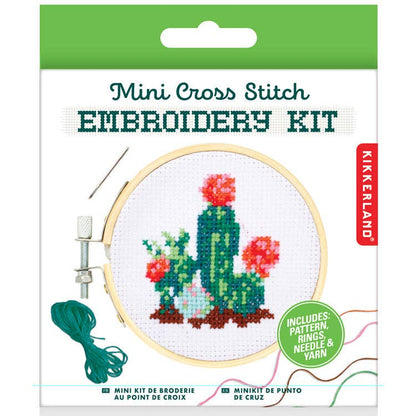 Mini Cross Stitch Kit - Cactus