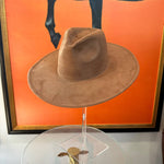 Best seller Fashion Classic Wide Brim Suede Premium  Hat : Hot Pink / ONE SIZE