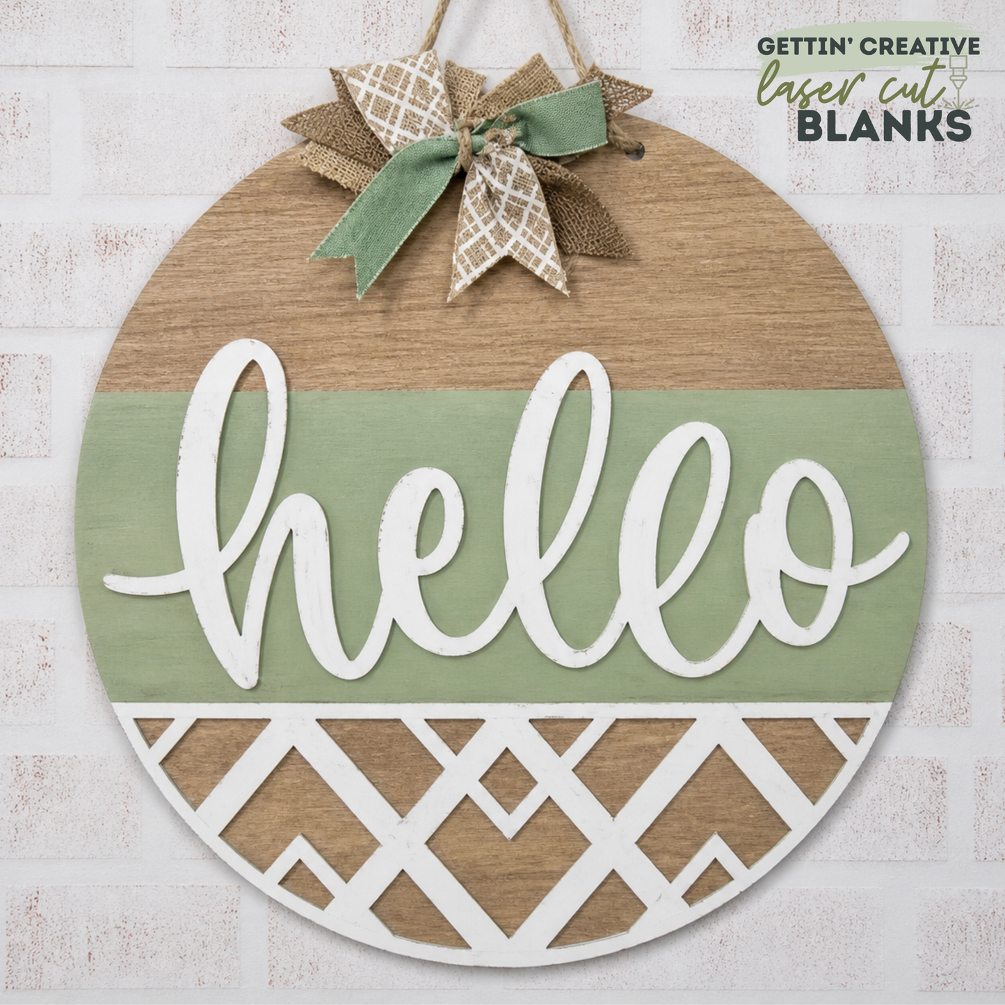 Hello Chevron Pattern DH