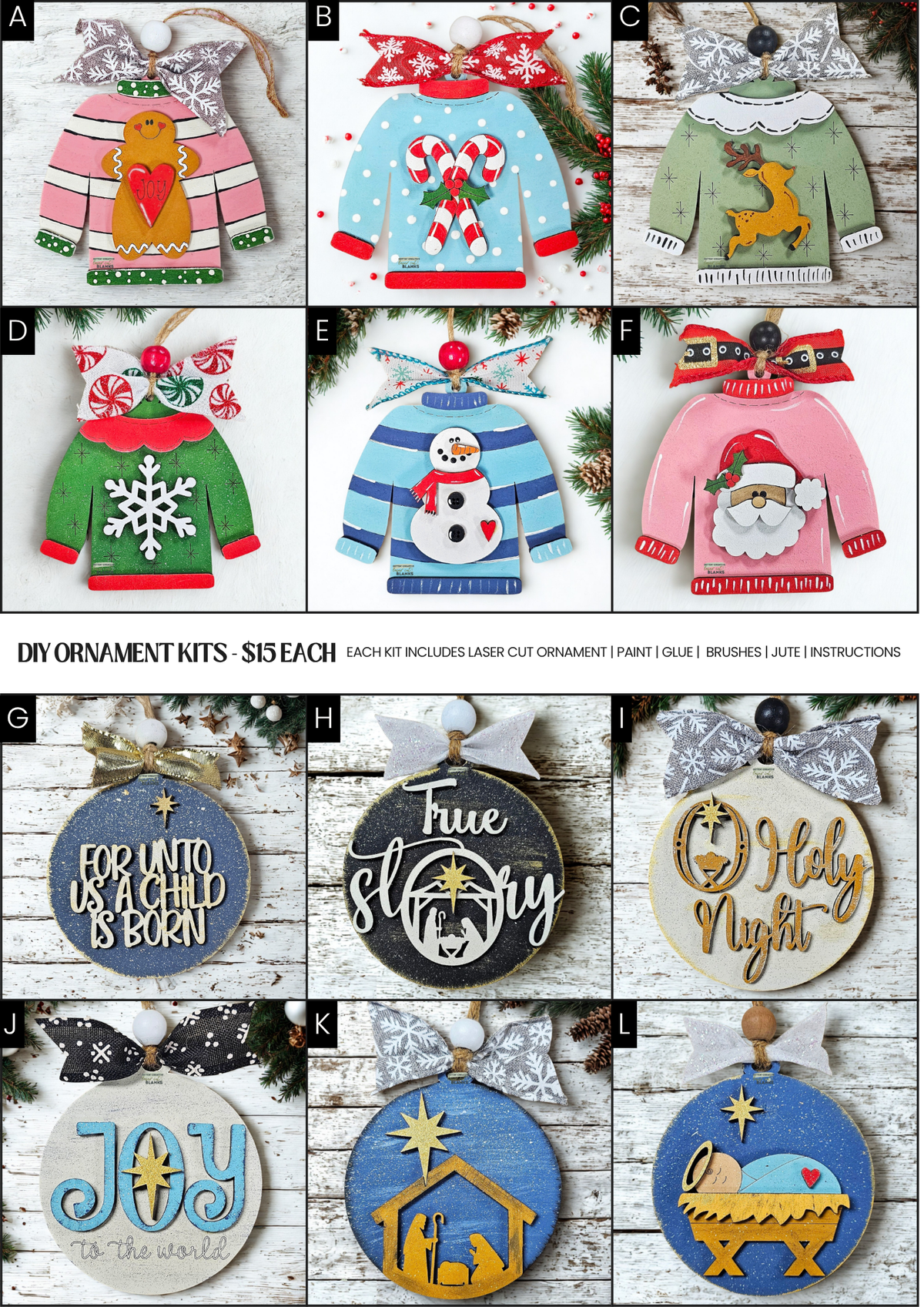 The Rock Christian Academy Ornament Kit Fundraiser
