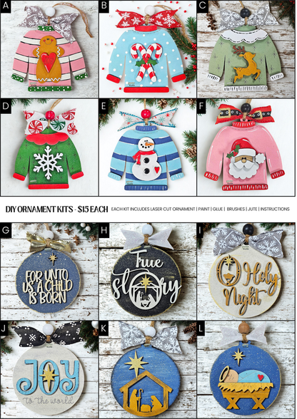 The Rock Christian Academy Ornament Kit Fundraiser
