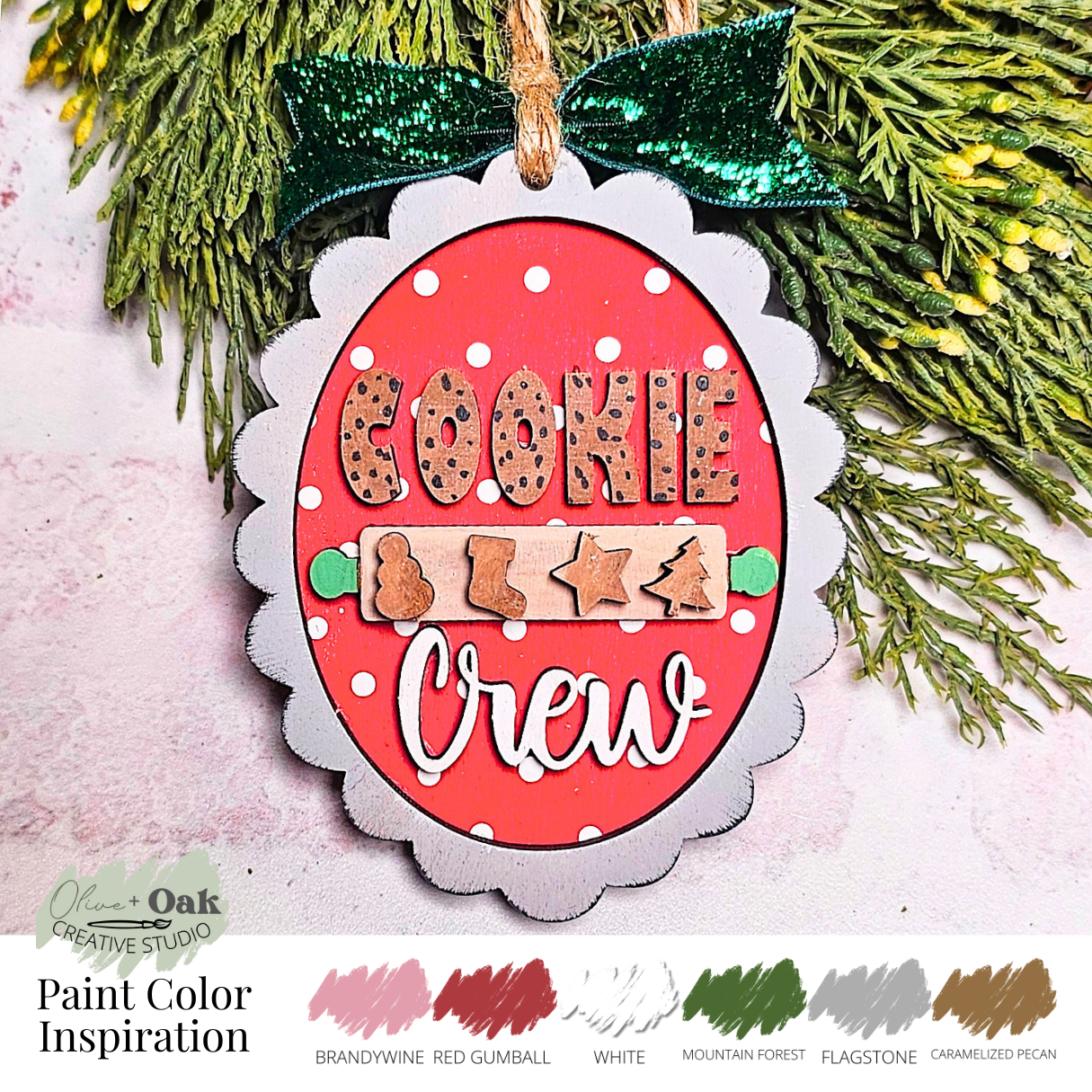 DIY Cookie Crew Oval Ornament