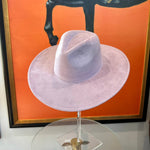 Best seller Fashion Classic Wide Brim Suede Premium  Hat : Hot Pink / ONE SIZE