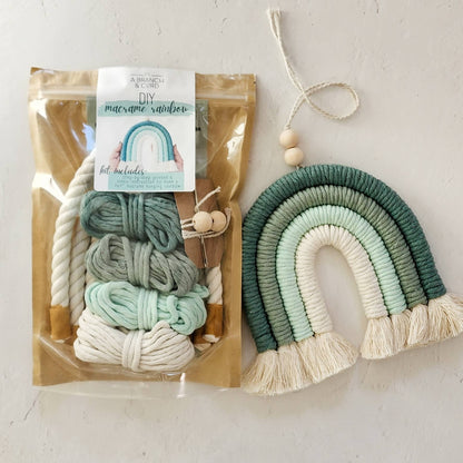 DIY Macrame Rainbow Kit - Olive