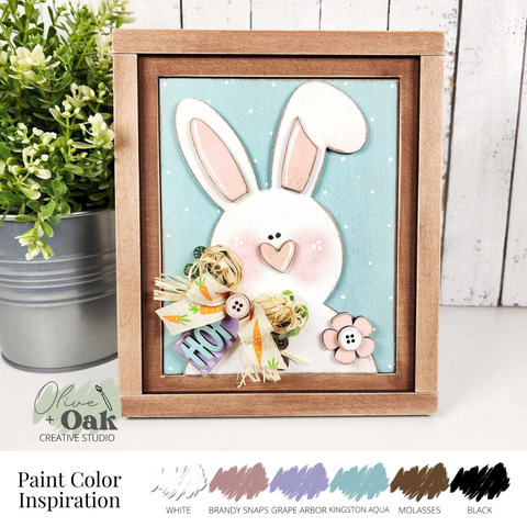 DIY Primitive Bunny Mini Sign *Insert ONLY*