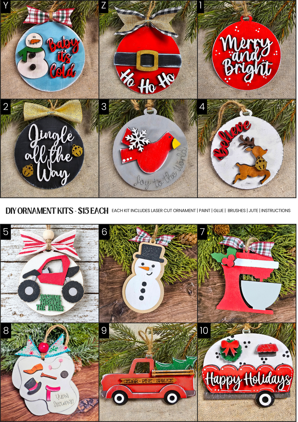 The Rock Christian Academy Ornament Kit Fundraiser