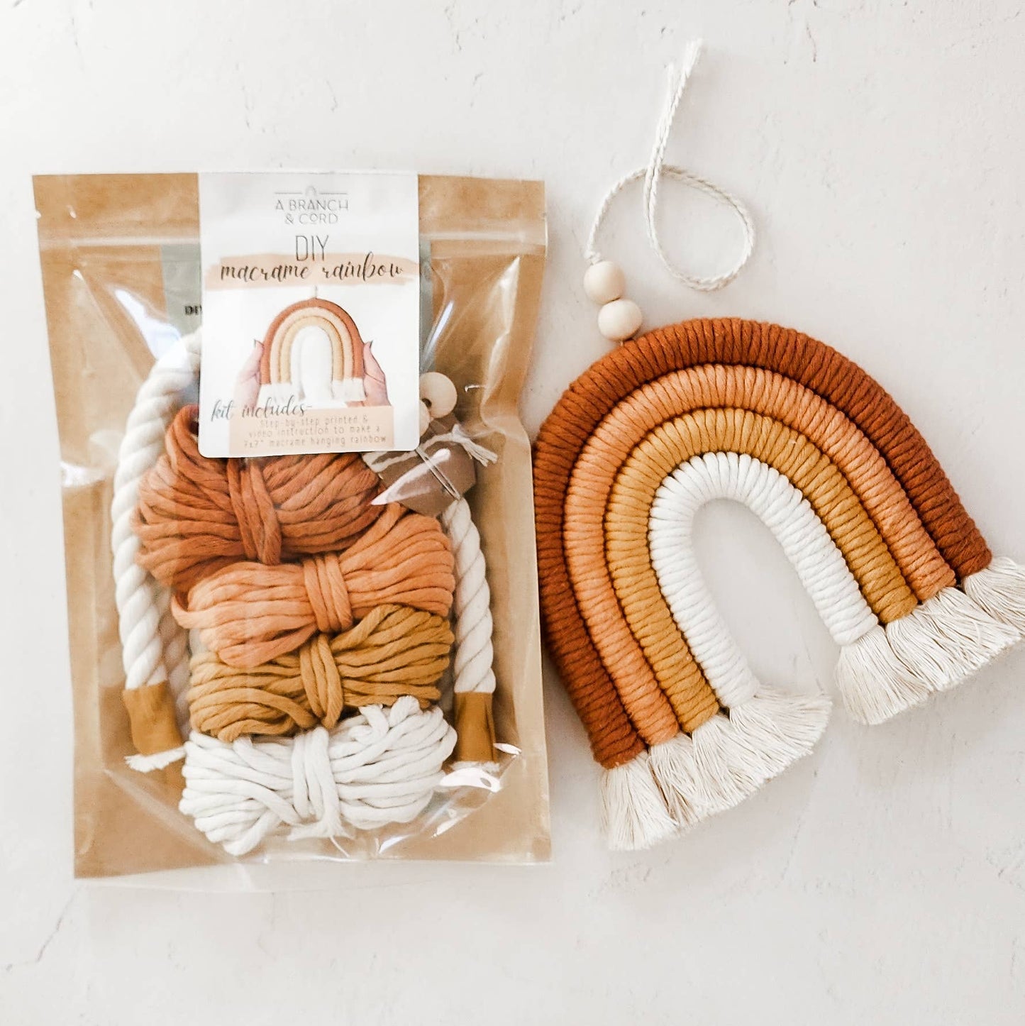 DIY Macrame Rainbow Kit - Olive