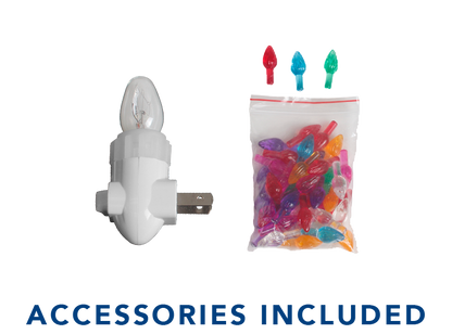 Ceramic Lighted Christmas Tree Truck Night Light