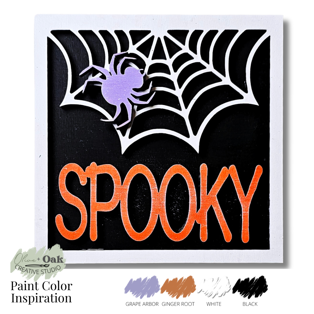 DIY Mini Halloween Square Signs *Inserts ONLY*