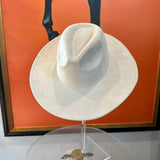 Best seller Fashion Classic Wide Brim Suede Premium  Hat : Hot Pink / ONE SIZE