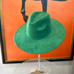 Best seller Fashion Classic Wide Brim Suede Premium  Hat : Hot Pink / ONE SIZE