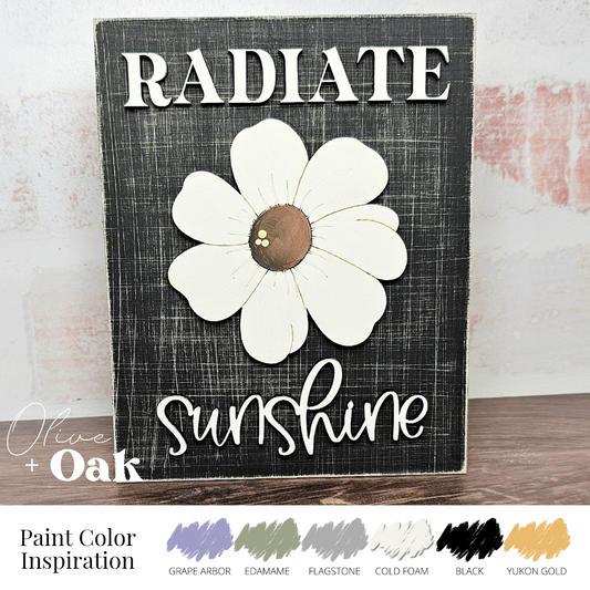 DIY Radiate Sunshine Mini Sign *Insert ONLY*