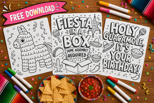 FREE Fiesta In A Box Coloring Pages