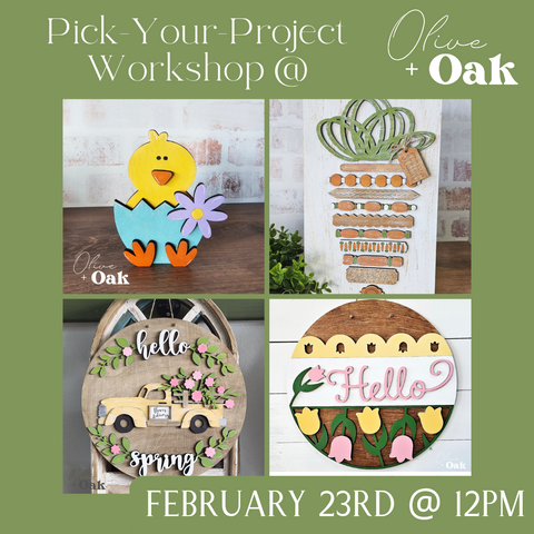 Pick-Your-Project Workshop - February 23 @ Noon