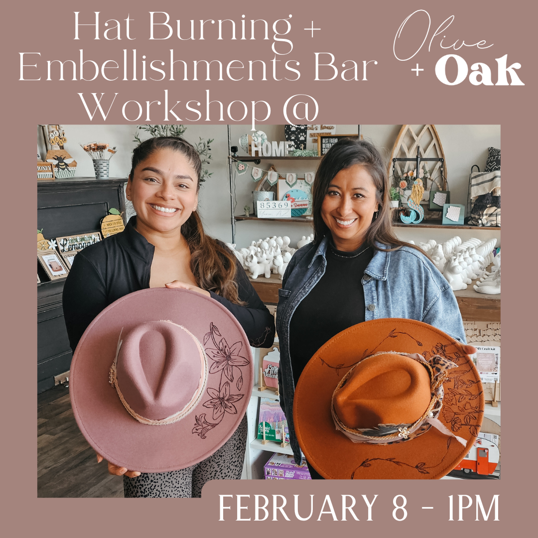 Hat Burning DIY Workshop - February 8 @ 1pm