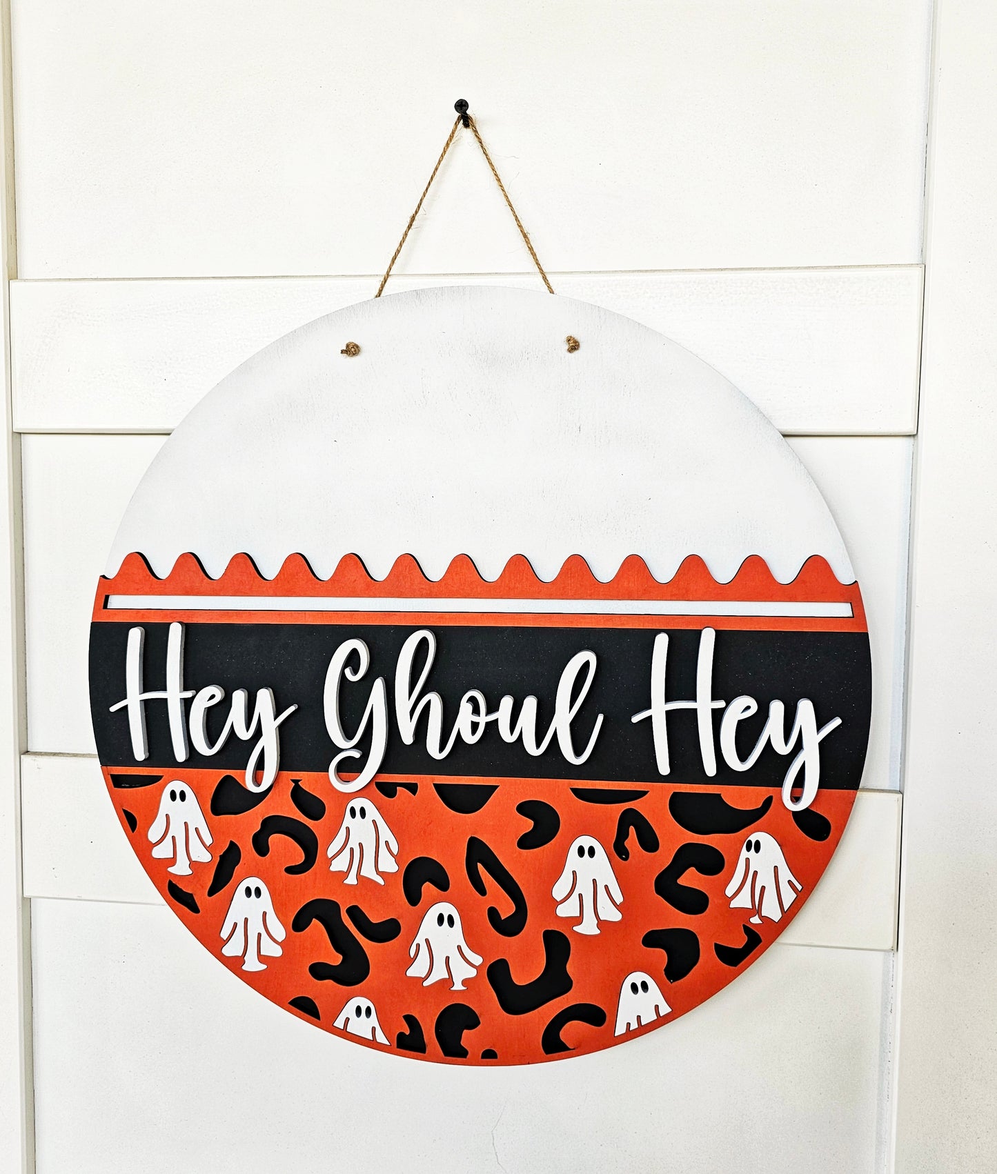 DIY Hey Ghoul Hey Door Hanger