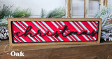 DIY Christmas Candy Cane Chunky Shelf Sitter