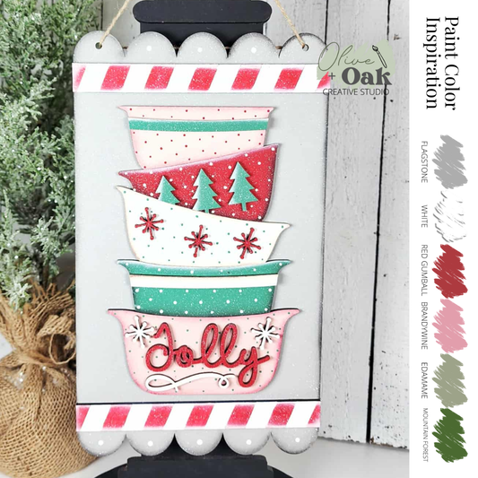 DIY Jolly Baking Bowls Hanging Sign