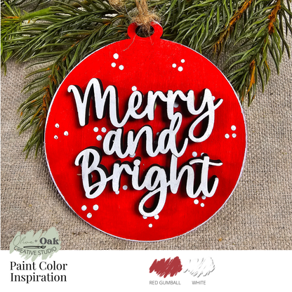 DIY Kit Merry & Bright Ornament