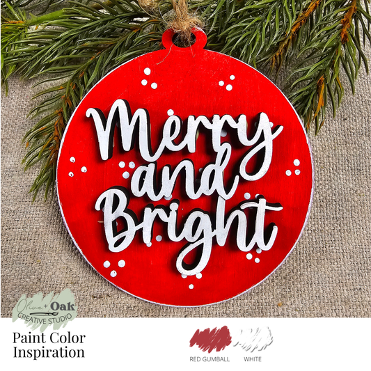 DIY Kit Merry & Bright Ornament