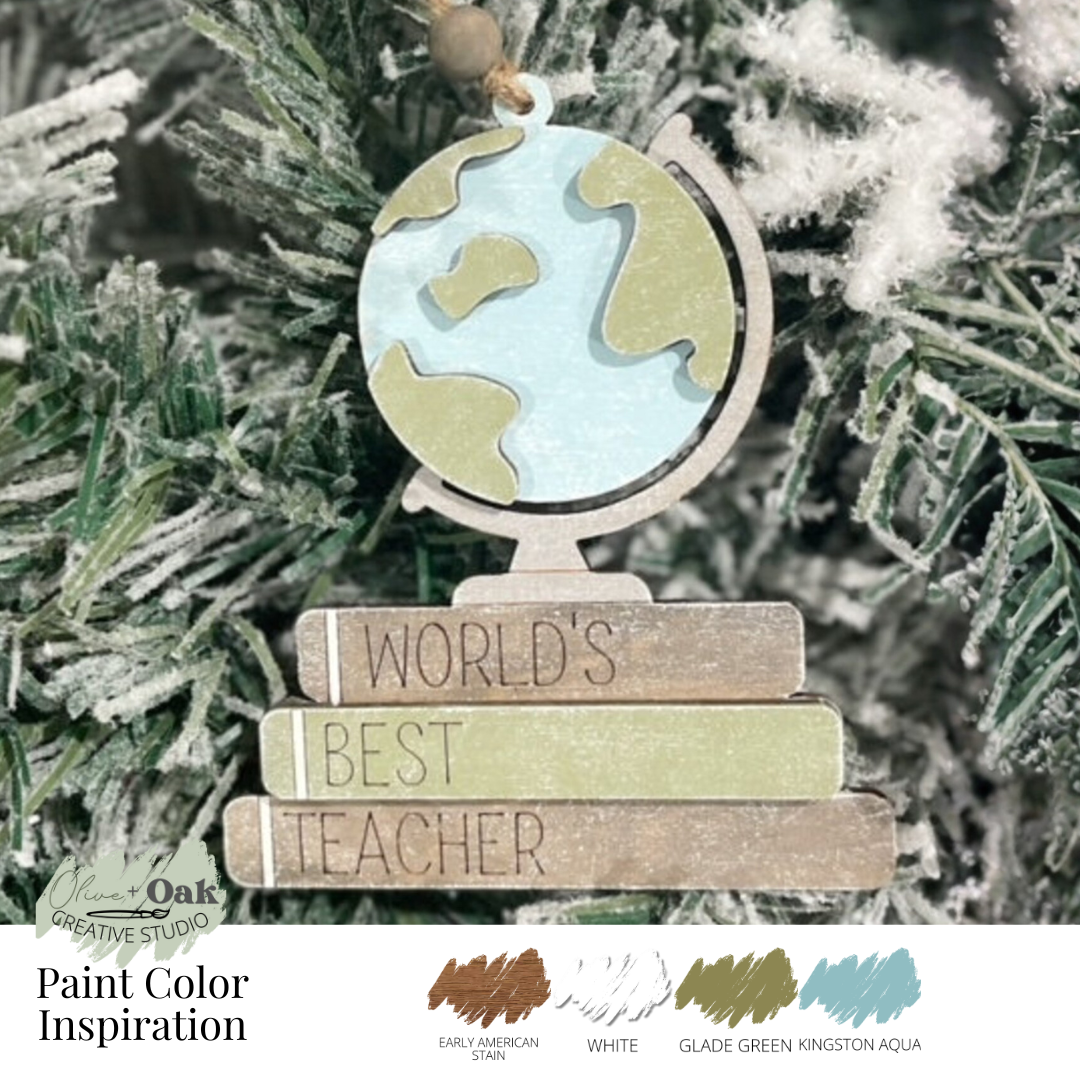 DIY World's Best Teacher Ornament