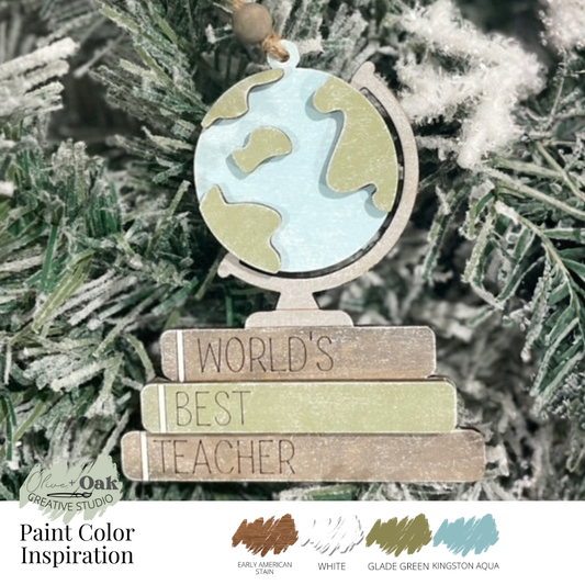 DIY World's Best Teacher Ornament