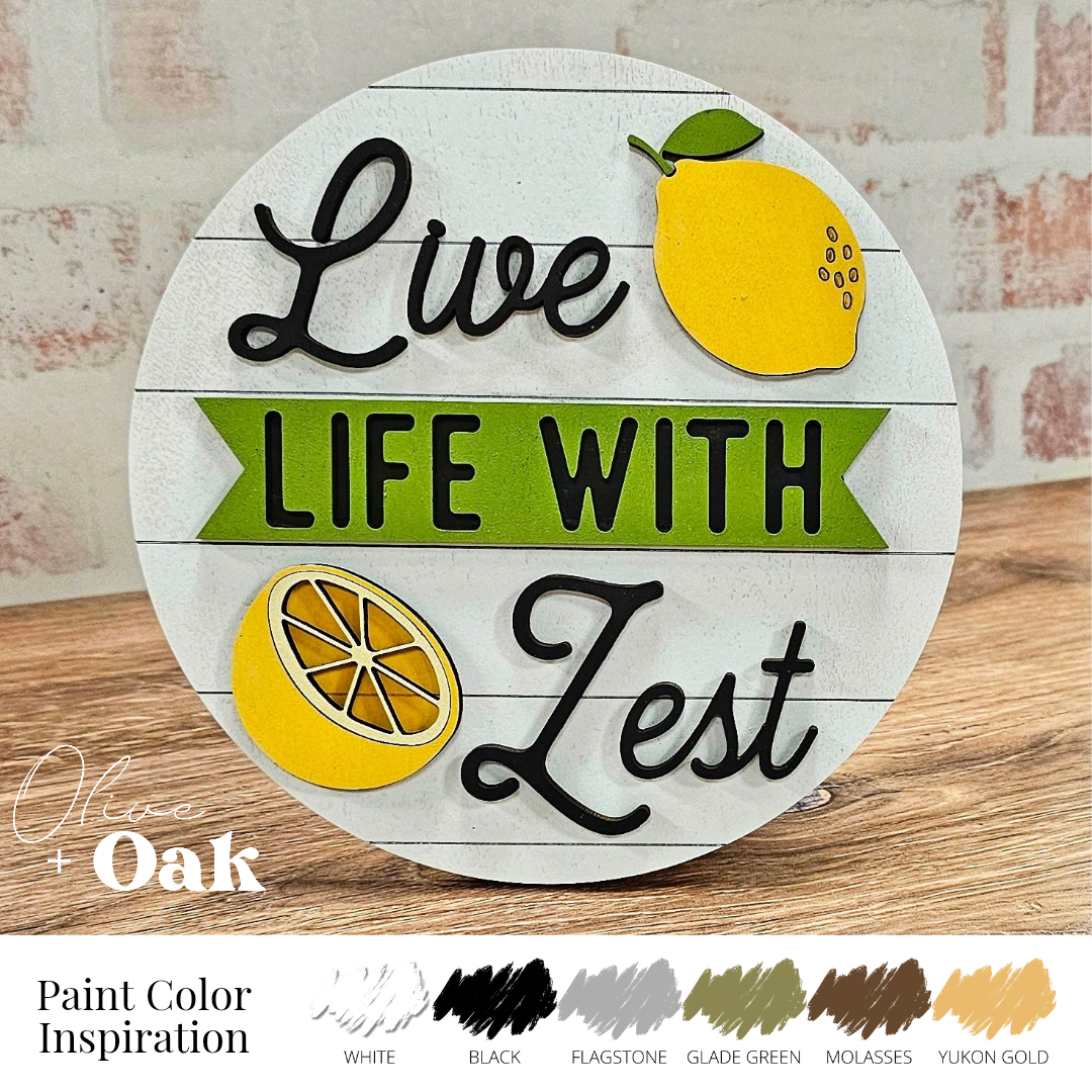 DIY Lemon Shelf Decor Trio