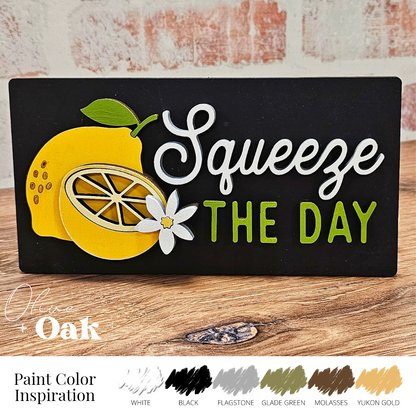 DIY Lemon Shelf Decor Trio