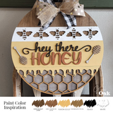 DIY Hey Honey Bee Door Hanger