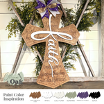 DIY Faith Cross Door Hanger