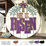 DIY He Is Risen Door Hanger