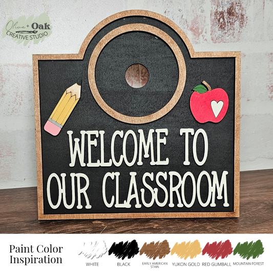 DIY Welcome to Our Classroom Interchangeable Frame *FRAME ONLY*