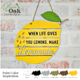 DIY When Life Gives You Lemons Wall Sign