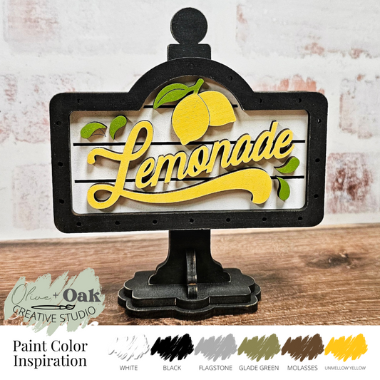 DIY Lemonade Mini Stand Sign *Insert ONLY*