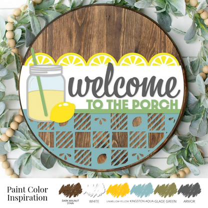 DIY Welcome to the Porch Door Hanger