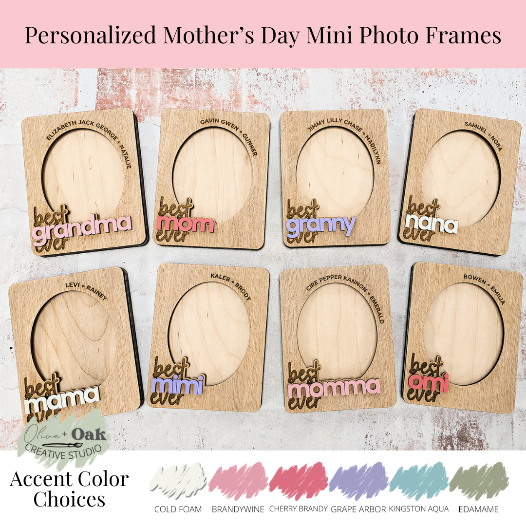 Personalized Mother's Day Mini Photo Frame