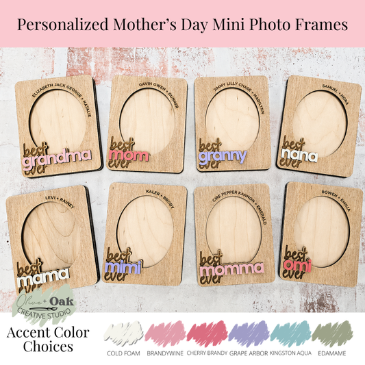 Personalized Mother's Day Mini Photo Frame