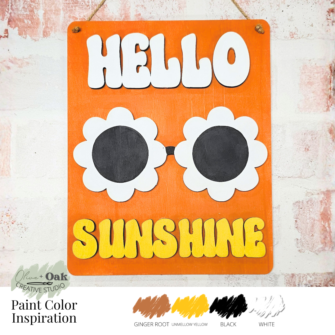 Hello Sunshine Sunnies Youth Wall Hanger