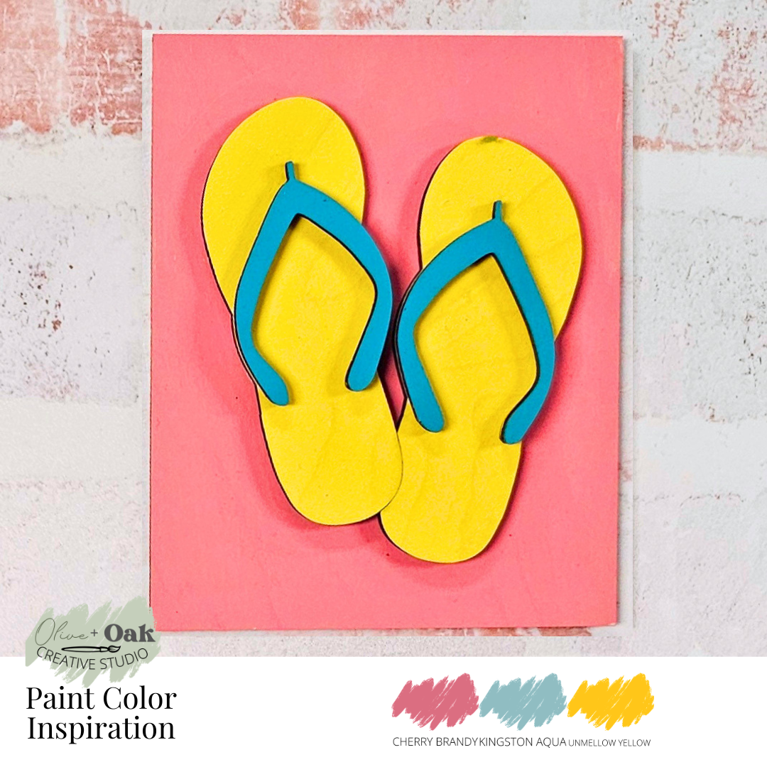 DIY Flip Flop Mini Sign *Insert ONLY*