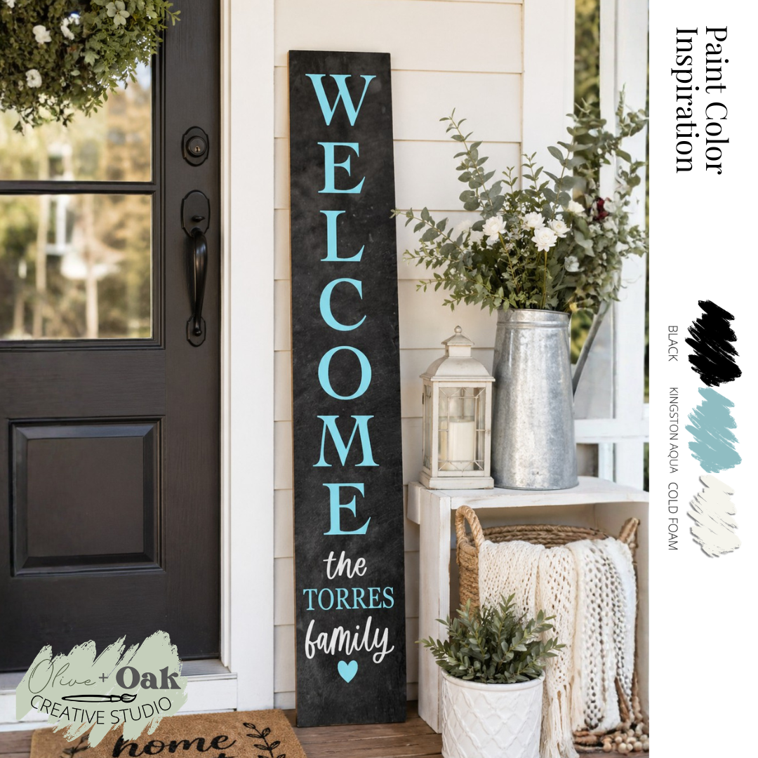 DIY Our Family Personalized 4' Porch Sign