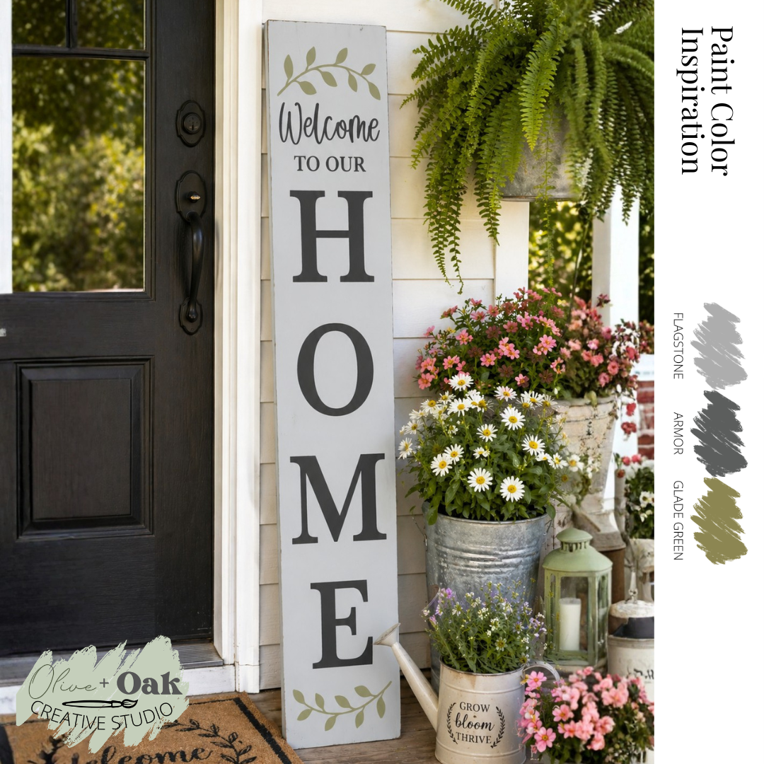 DIY Welcome to Our Home 4' Porch Sign