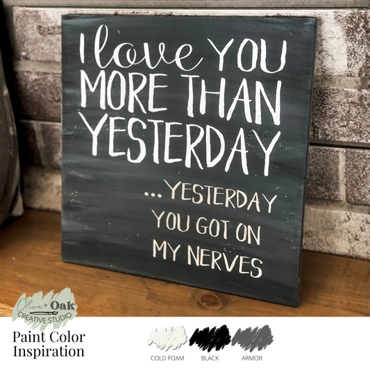 DIY More Than Yesterday Pallet Sign