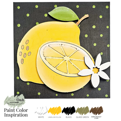 DIY Mini Lemon Square Tiles *Inserts ONLY*